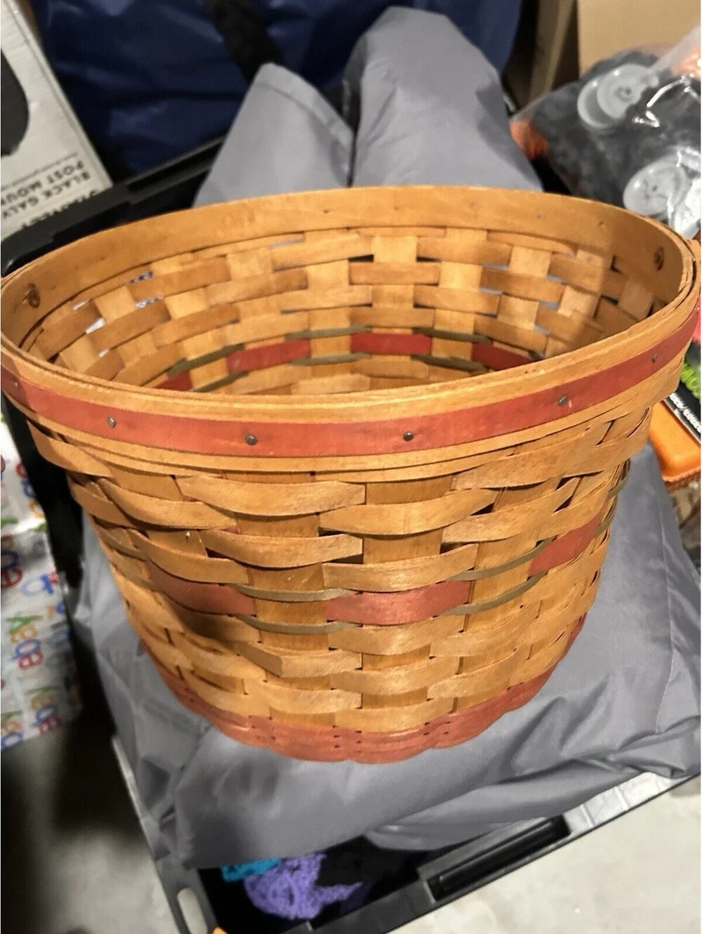 Longaberger Holiday Hostess Large Fruit Basket 1989